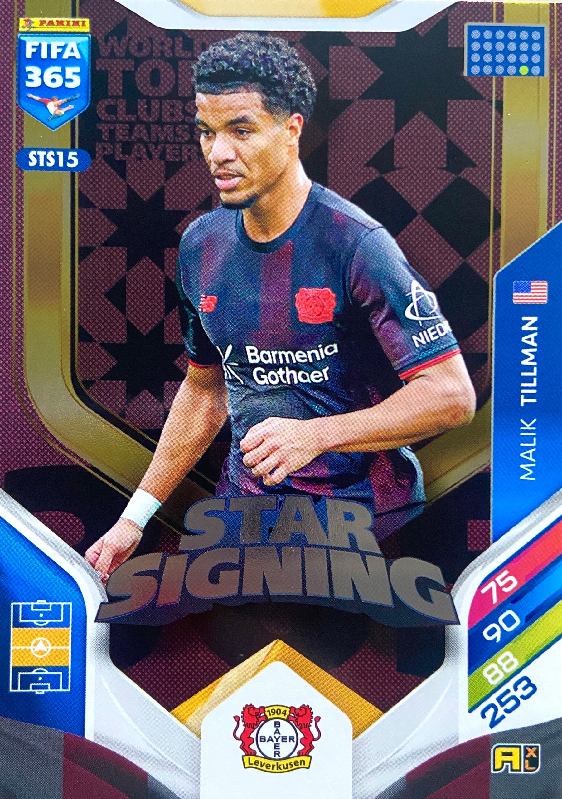 Panini Fifa 365 2026 Star Signing STS15 Malik Tillman Bayer Leverkusen