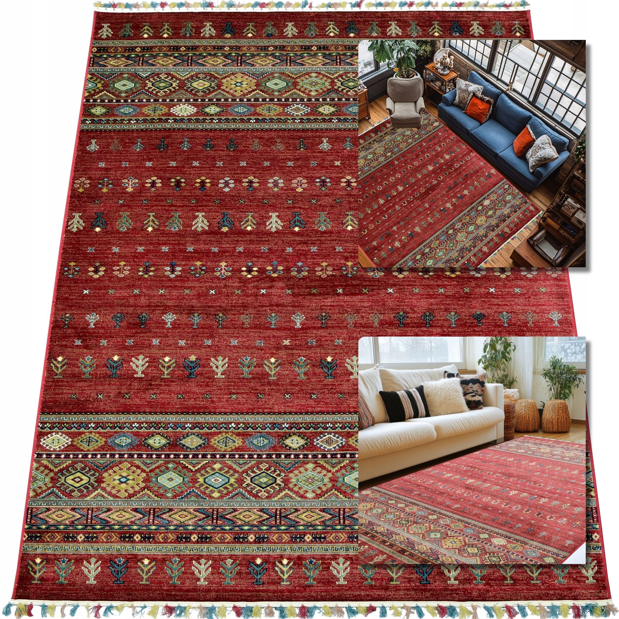 Orientální Koberec Klasický Barevný Vintage Koberec Do Obývacího Pokoje Retro 140x200