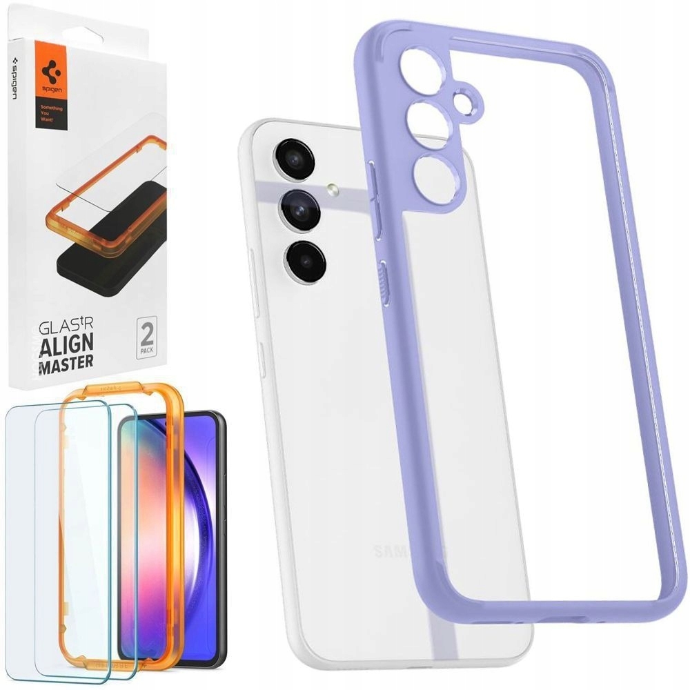 

Etui 2 Szkło do Galaxy A54 5G Spigen Hybrid Fiolet