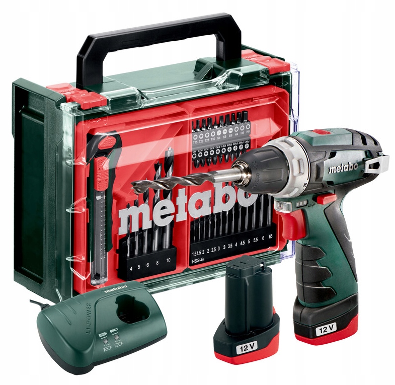Wiertarko-wkrętarka Metabo Powermaxx PowerMaxx Bs Basic Set 12V Aku 2x2,0Ah