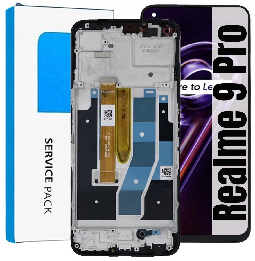 Displej Pro Realme 9 Pro Originální LCD Obrazovka Rámeček