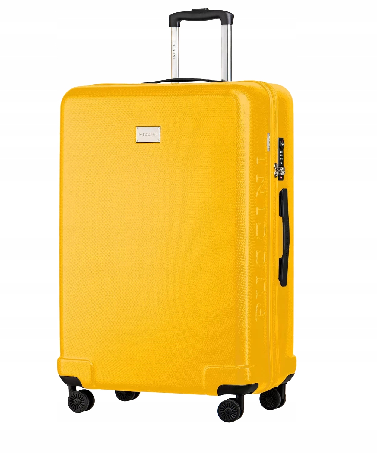 Walizka Duża Podróżna Na Kółkach Twarda Poliwęglan Puccini Żółta PC029A 6C