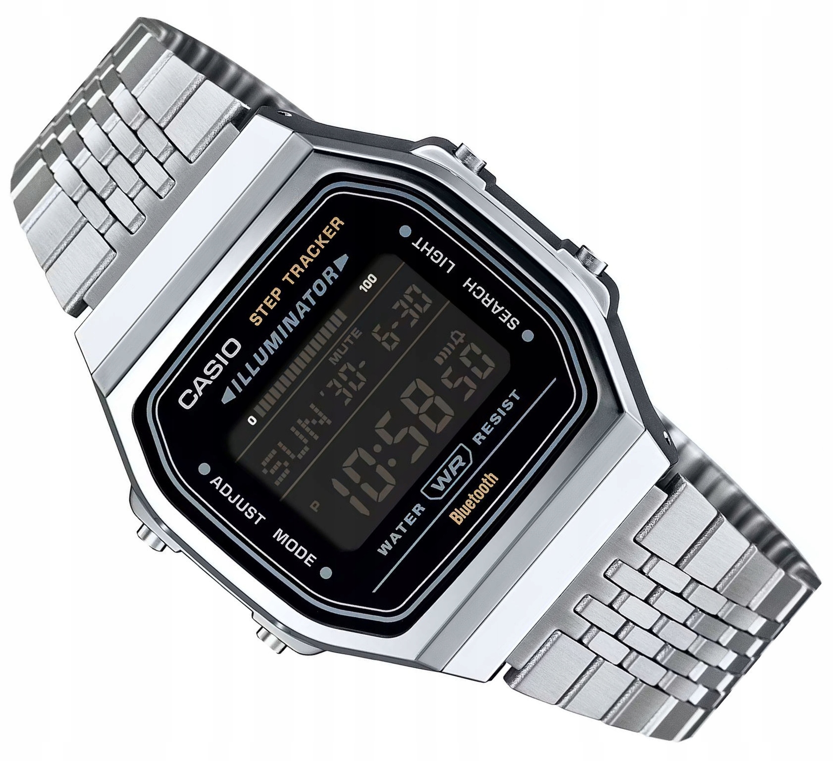 Klasické Retro Hodinky Casio ABL-100WE Vintage Unisex Bluetooth Krokoměr