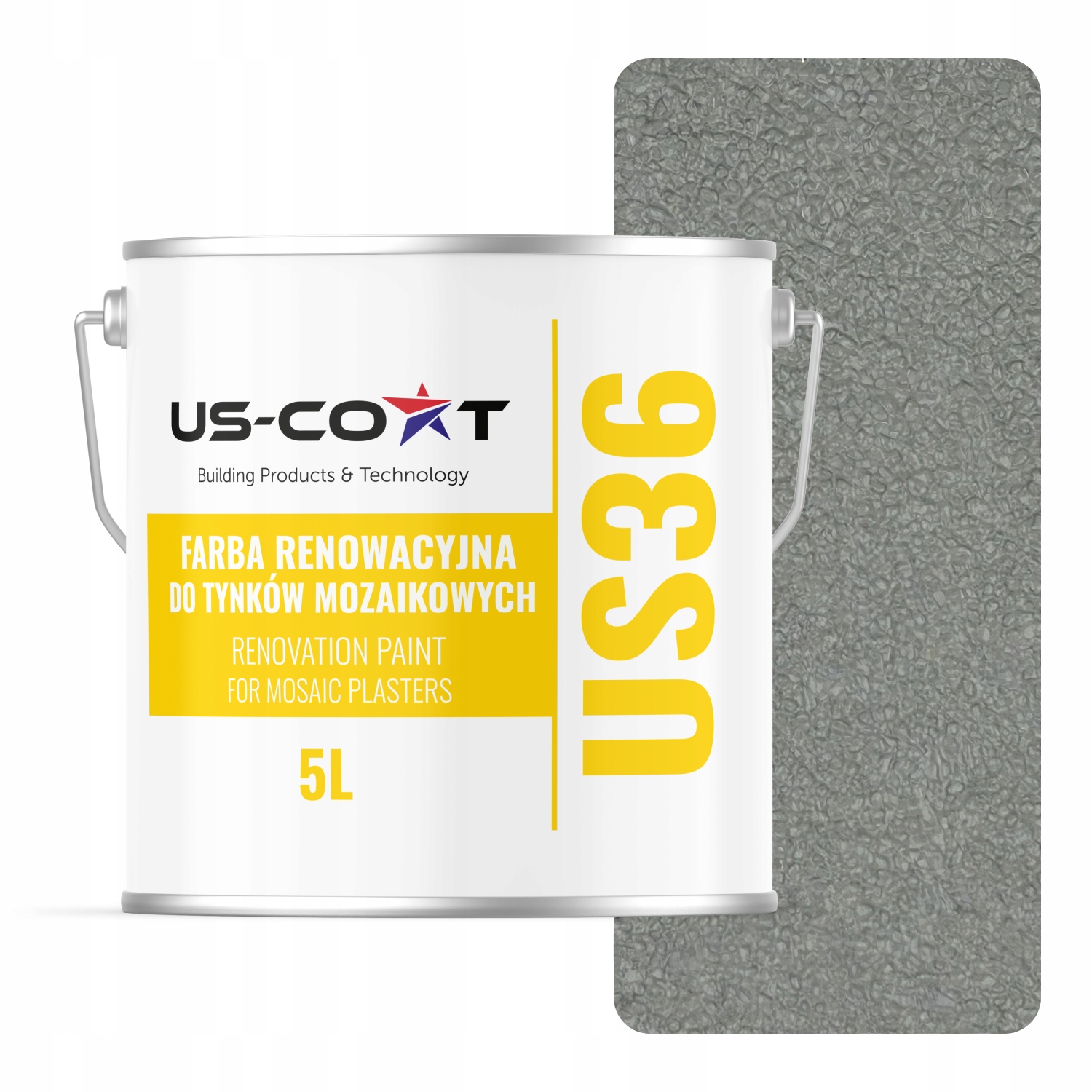 Barva na mozaikovou omítku Renovační 5L Obnova Šedá Achátová RAL7038
