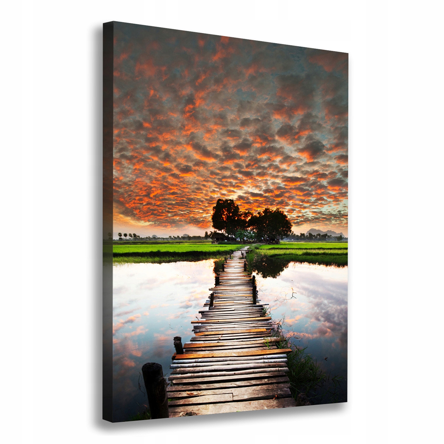 

Foto obraz na płótnie Drewniany most 70x100 cm