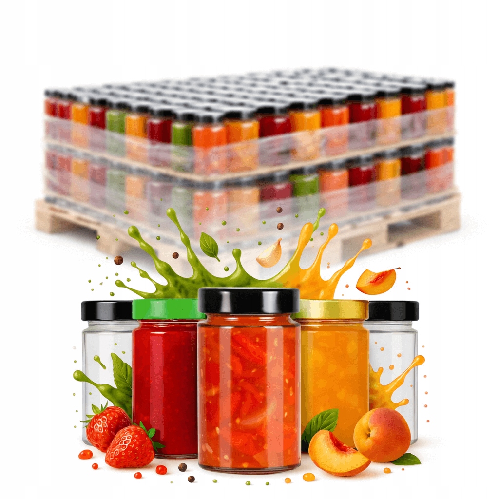 Półpaleta 1200szt Słoik Słoiczek Aria 245 ml szklane słoiki na dżem miód