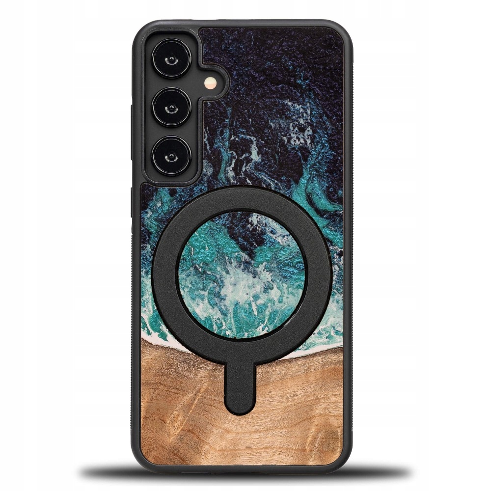 Pouzdro Bewood Unikátní pro Samsung Galaxy S24 Fe Dream Island s MagSafe