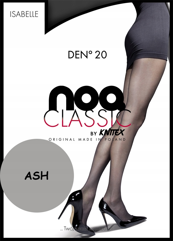 

knittex Isabelle rajstopy lycra 20 den Ash 2 S