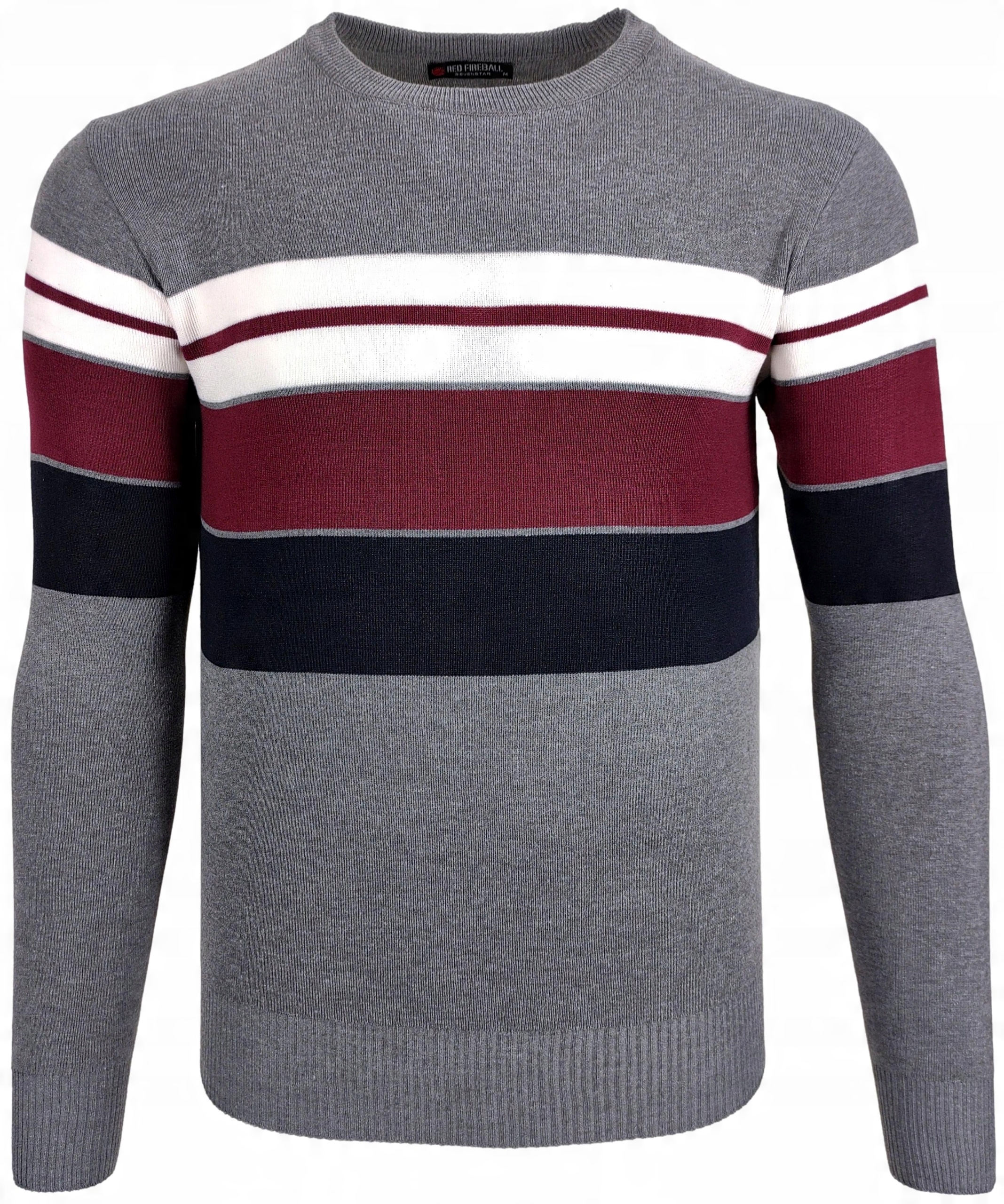 

Sweter męski klasyczny szary w paski O267 r. XXL