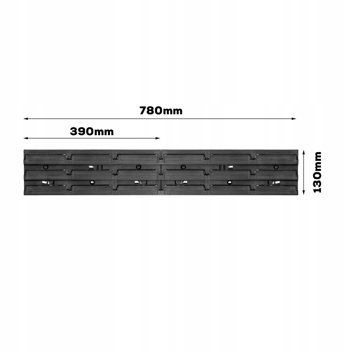 Tablica warsztatowa narzędziowa 78x13 cm ścianka Kod producenta ITBNN130 x 2
