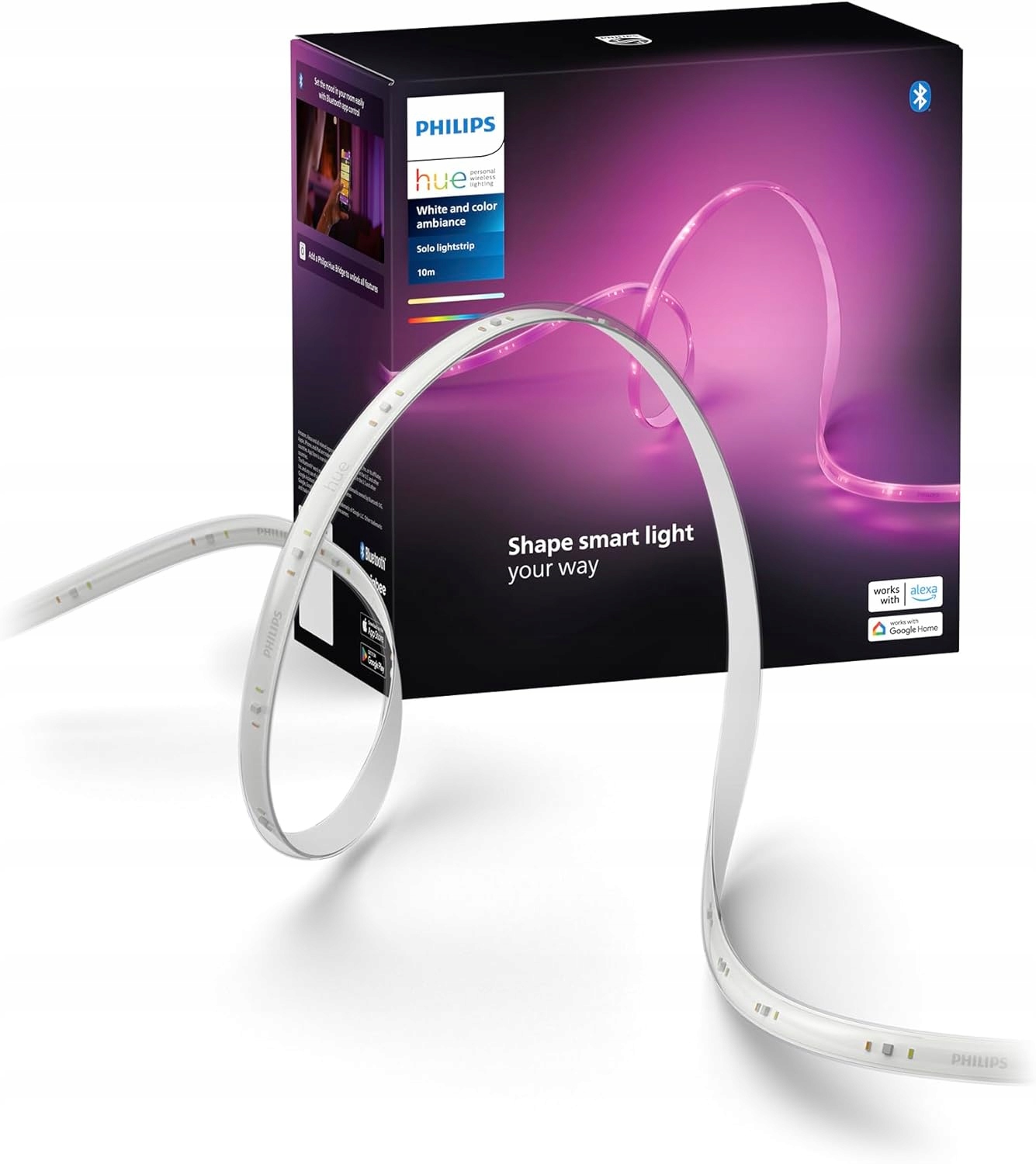 Led pásek 10 m Vícebarevný Rgb Inteligentní Zigbee Solo Philips Hue