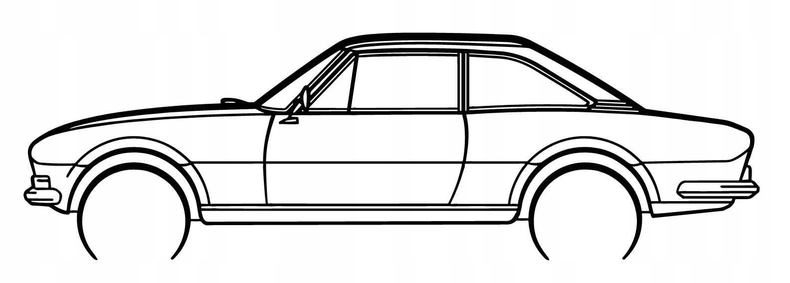 nástěnná dekorace Obraz Auto Peugeot 504 Coupe 1969