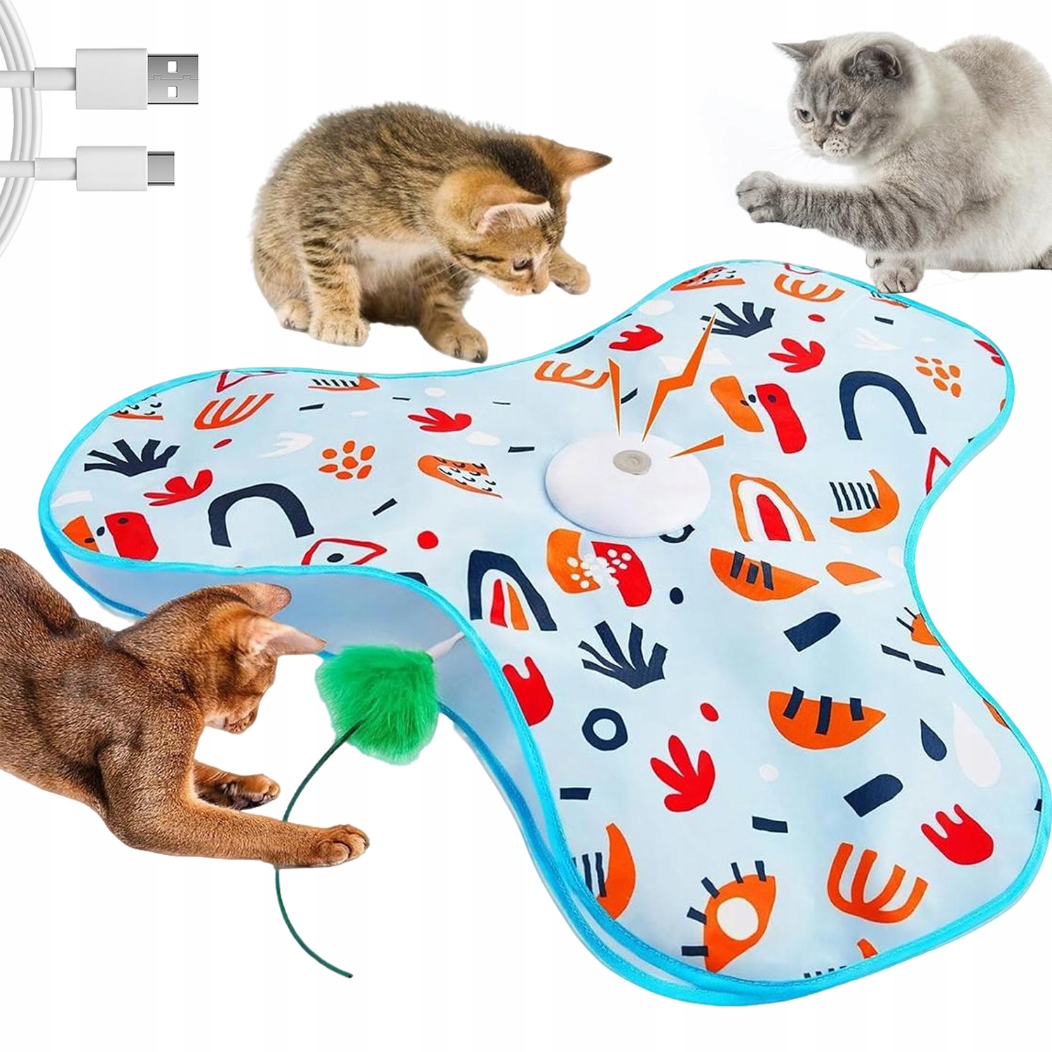 Levně Interaktivní hračky pro kočky, aktivované pohybem, schovávání a hledání