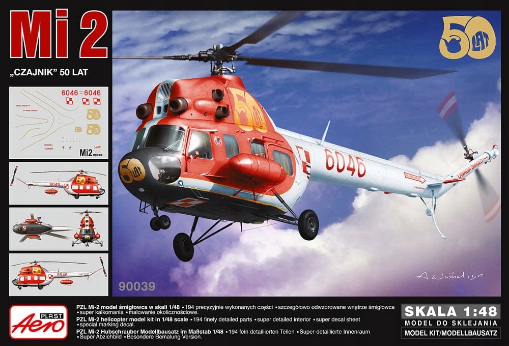 Aeroplast 90039 1/48 Mi-2 verze "Konvice" 50 let