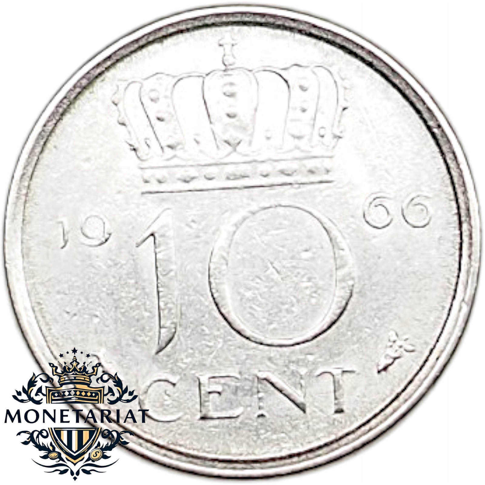 10 CENTÓW 1966 HOLANDIA