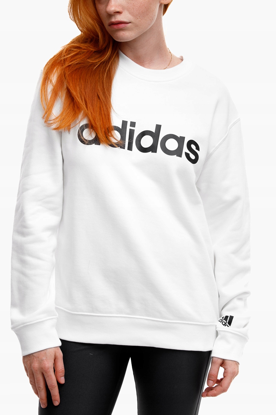 Mikina adidas Dresová Sportovní Logo bez kapuce Bavlněná vel M
