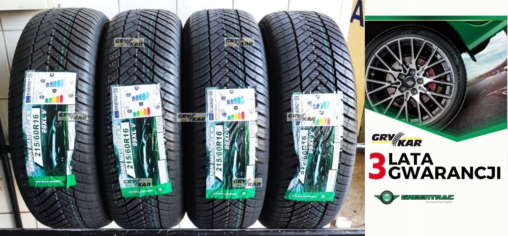 Opony 215/60R16 Greentrac Season Master 4szt. C/B/71dB 2025r 3 lata gwar.