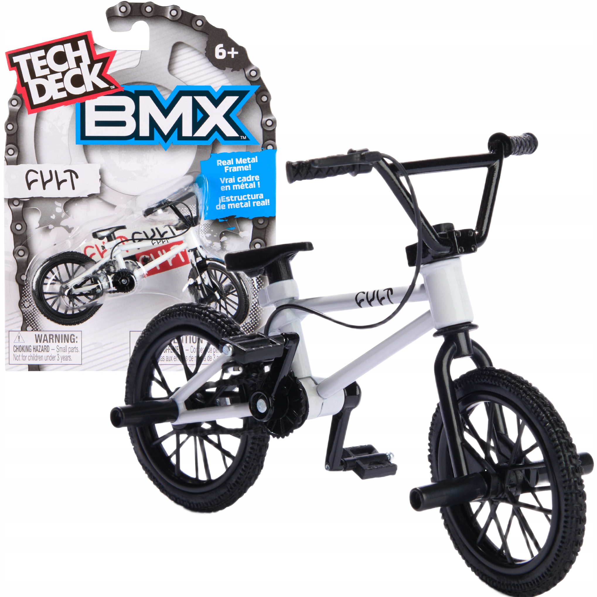 FINGERBIKE ROWER BMX CULT BIAŁY TECH DECK