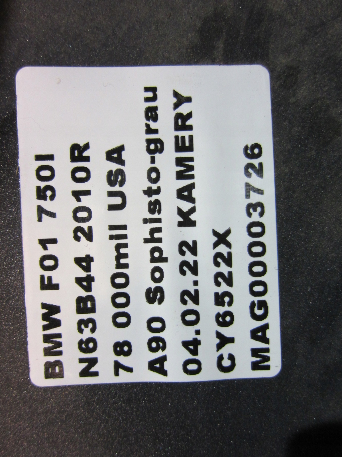 moulding threshold cap left right BMW F01 MPAKIET