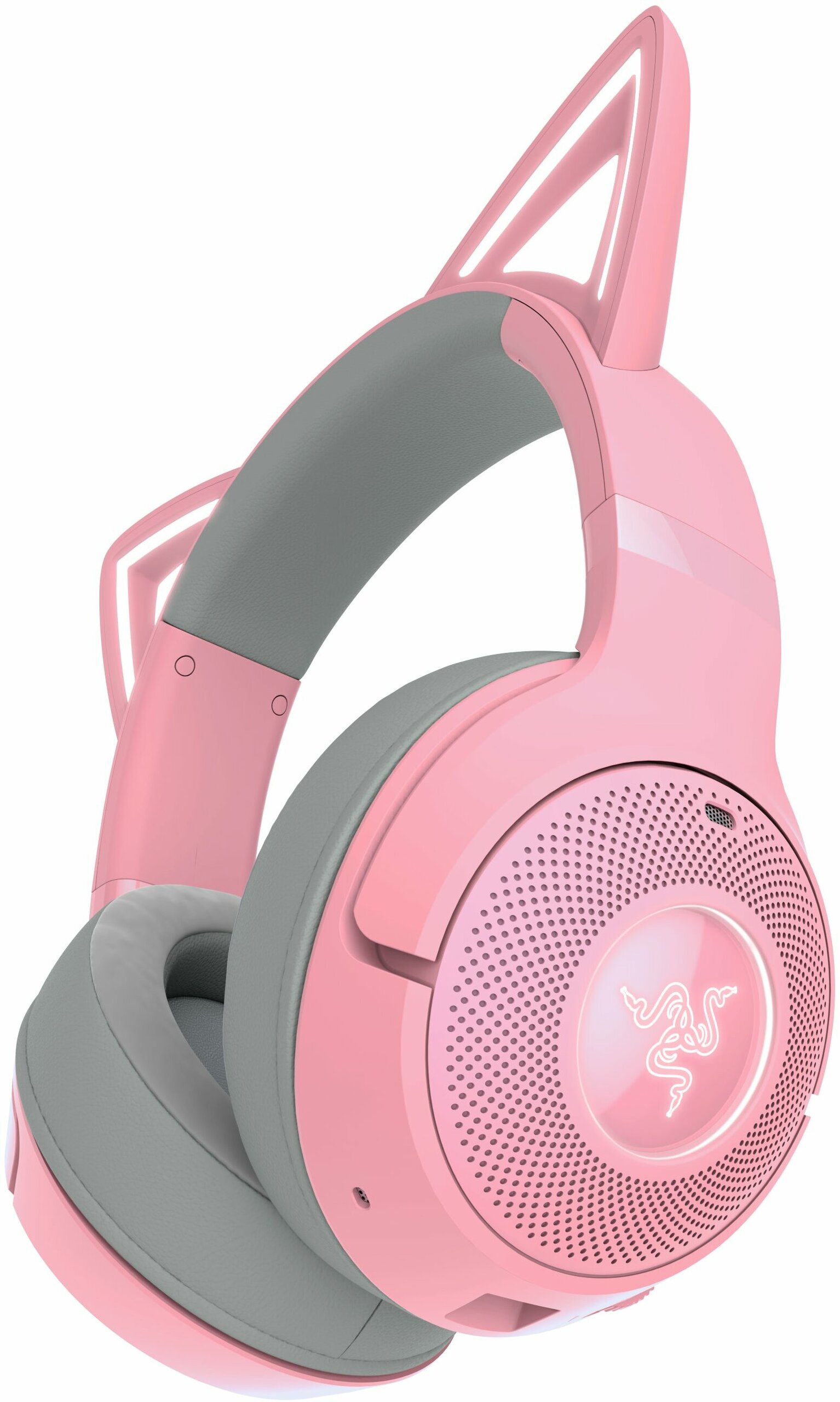 RAZER Słuchawki Gamingowe Kraken Kitty BT V2 - Quartz Ed. Różowe — 6