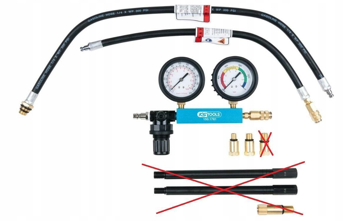 Tester utraty ciśnienia w cylindrach KS Tools 150.1780 Marka KS Tools