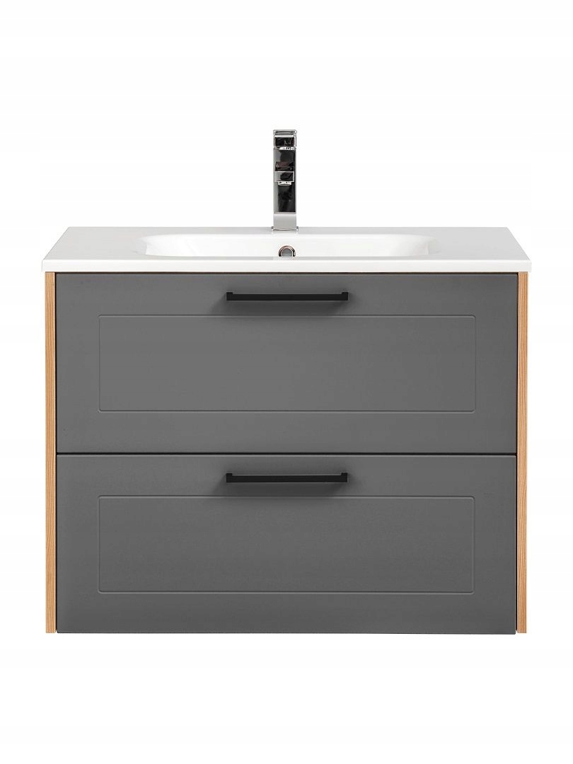 SZAFKA Z UMYWALKĄ 80CM MADERA DĄB ARTISAN GRAFIT Kod producenta Siti/MADERA/821/umywalkaUM-CFP 80D