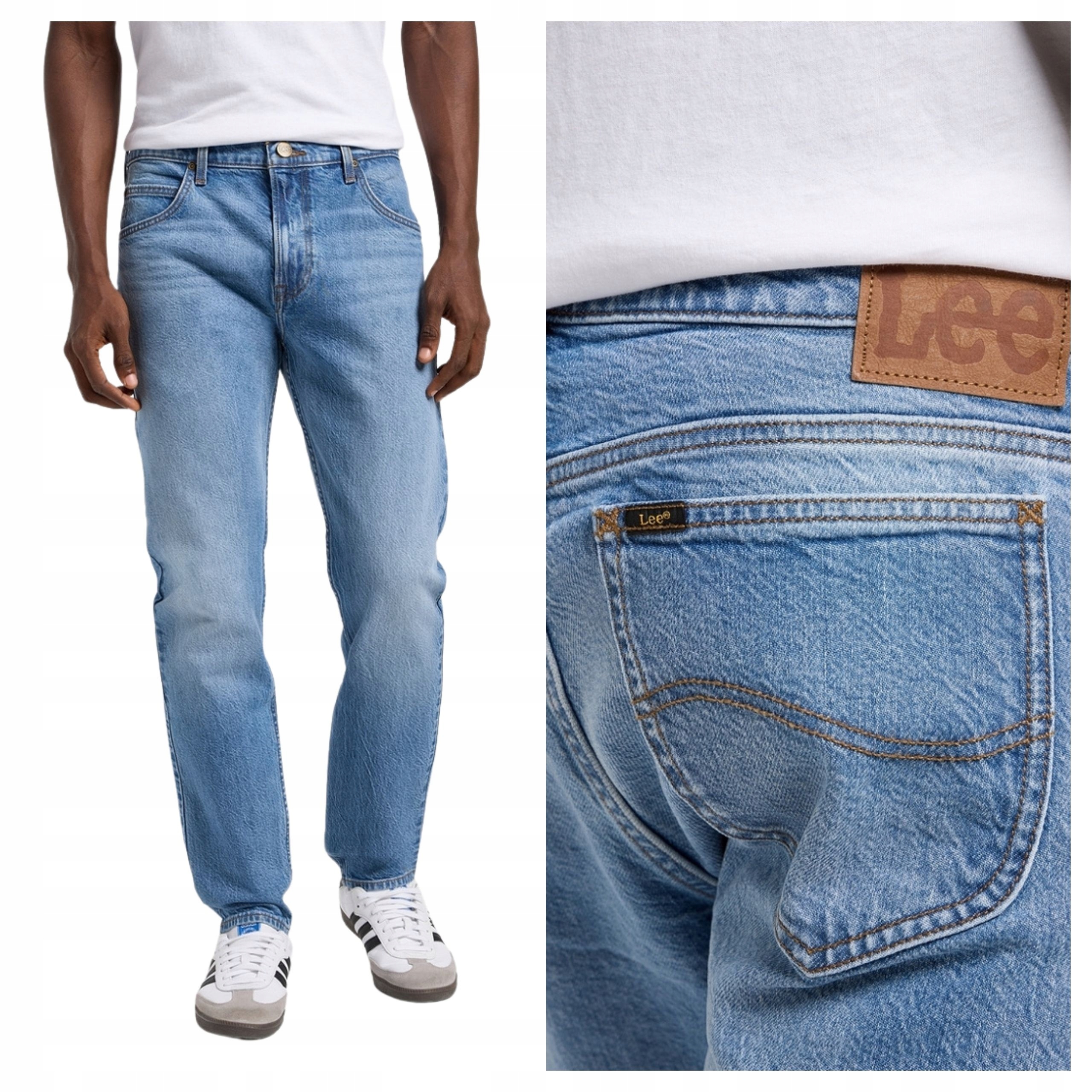 Pánské džínové kalhoty Lee Rider Ace Klasické bavlněné Denim W33 L34