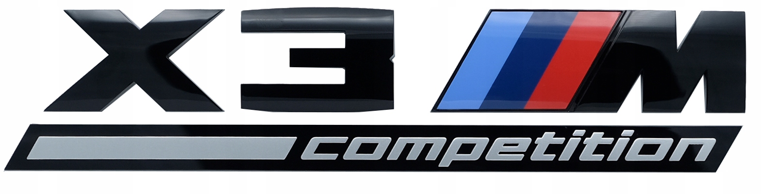 

Bmw czarny napis emblemat X3 M Competition