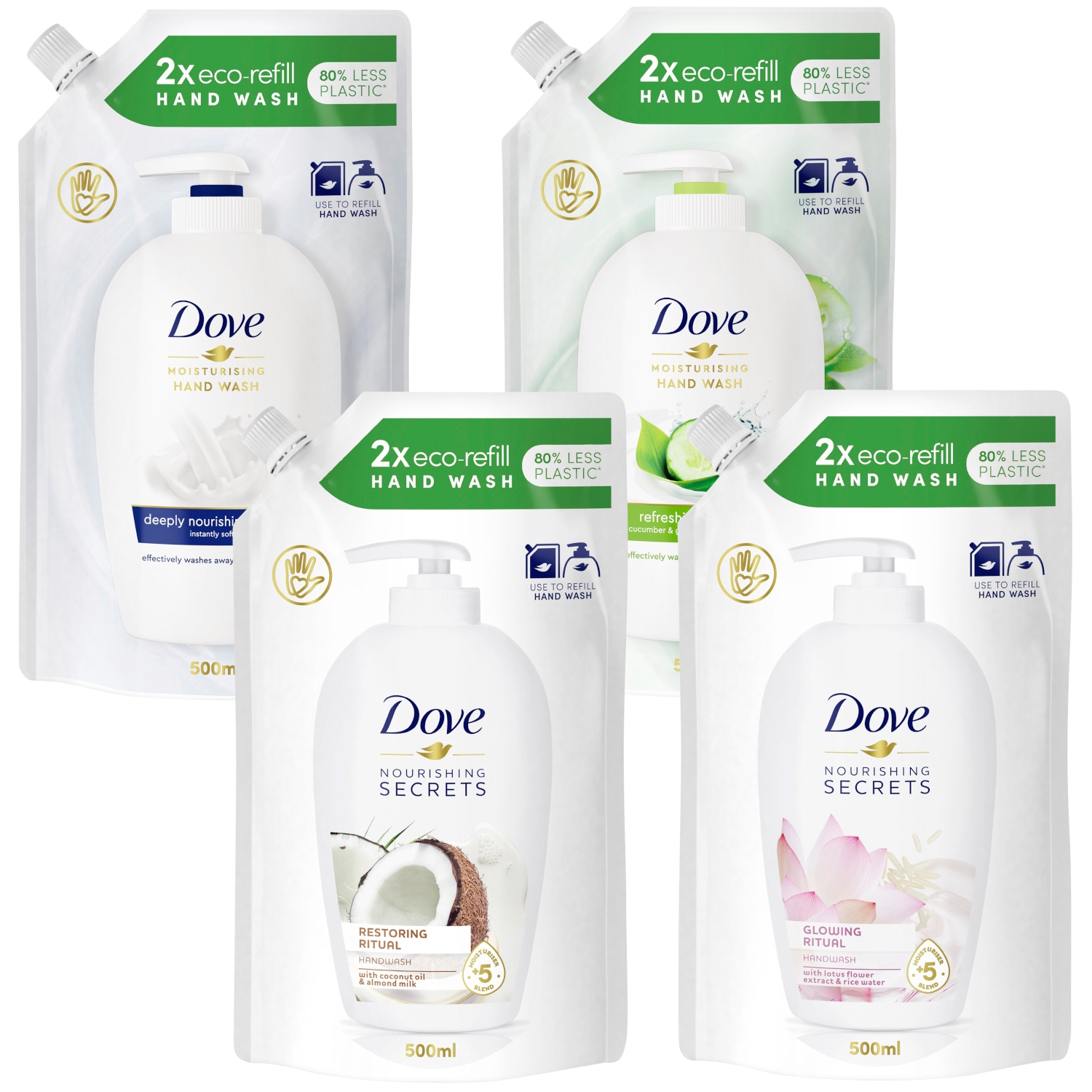 

Dove Nawilżające Mydło w płynie Zapas 4x 500ml