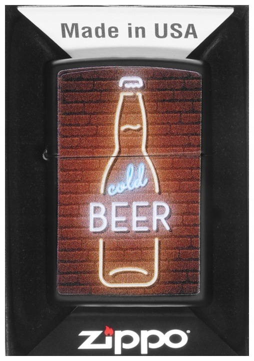 Zapalovač Zippo Beer Design 60007047 Větruodolný benzínový