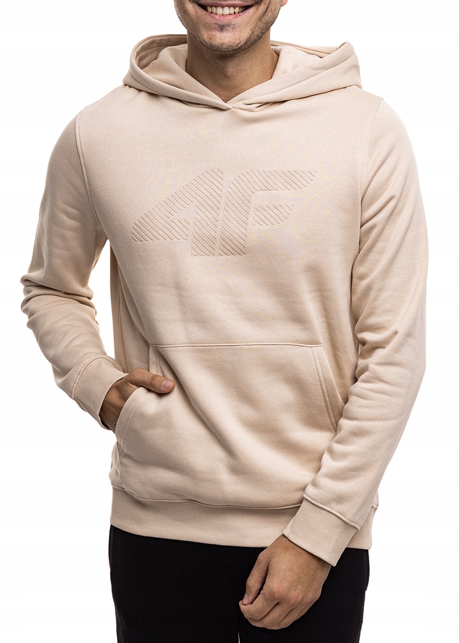 Pánská Mikina Hoodie 4F Sportovní tepláková s kapucí Bavlněná vel L