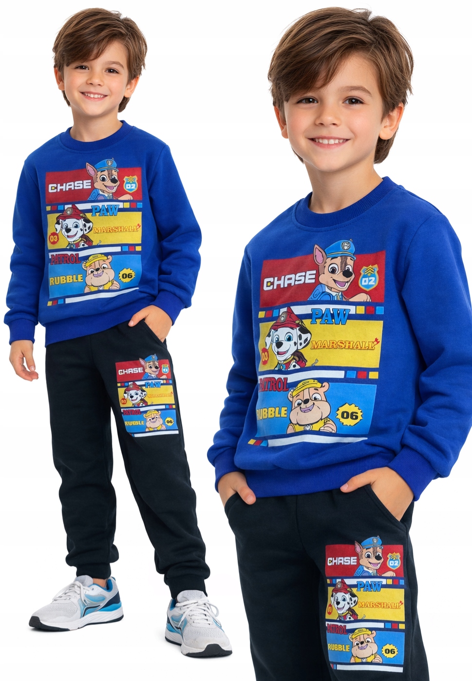 Dres Sportowy chłopięcy 122 Psi Patrol bluza spodnie Chase komplet dresy