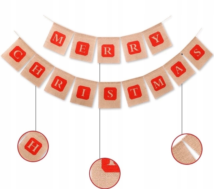 Baner świąteczny MERRY CHRISTMAS