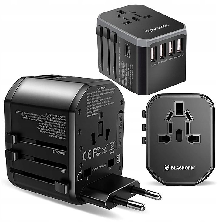 

Przejściówka Adapter Uniwerslany Zasilacz 4x Usb C