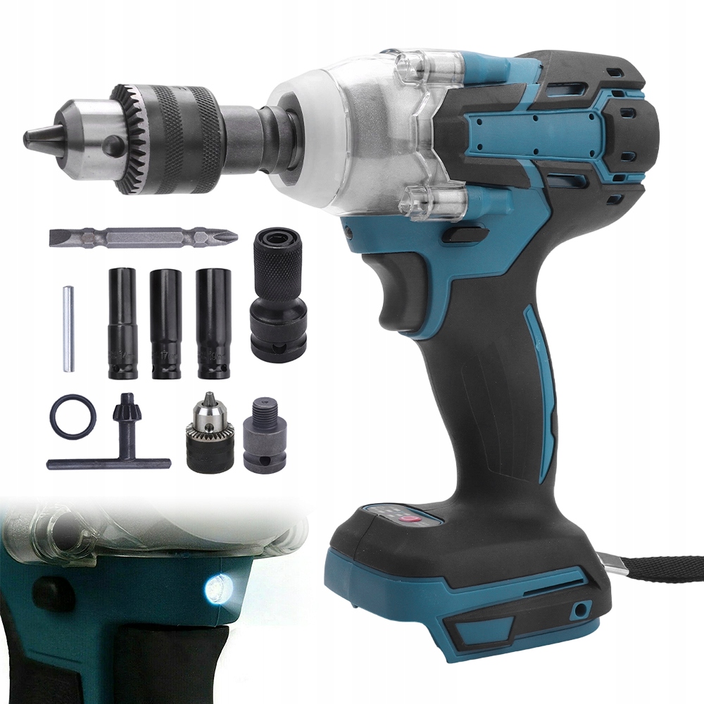 Bezdrátový otočný a úderový klíč pro mechanické opravy