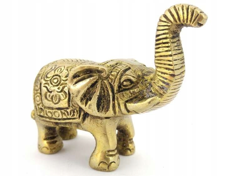 

Figurka Słoń Indyjski (mosiężna Słonik Z Indii)