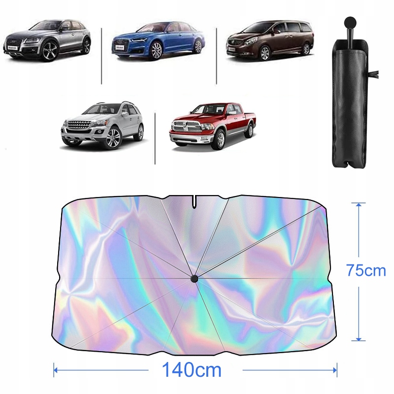 PARASOL OSŁONA PRZECIWSŁONECZNY MATA UV DO SAMOCHODU AUTA NA SZYBĘ Marka bez marki