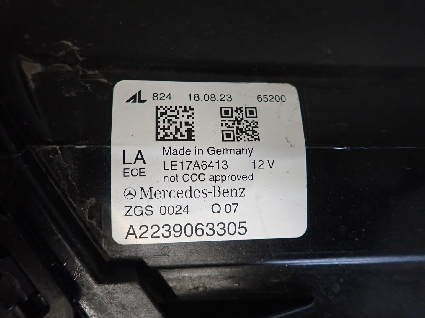 light front front left MERCEDES S-KLASA W223 A2239063305