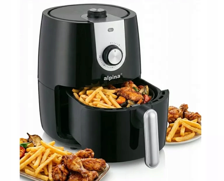 Alpina Airfryer 900W Czarny Frytkownica Beztłuszczowa Regulacja