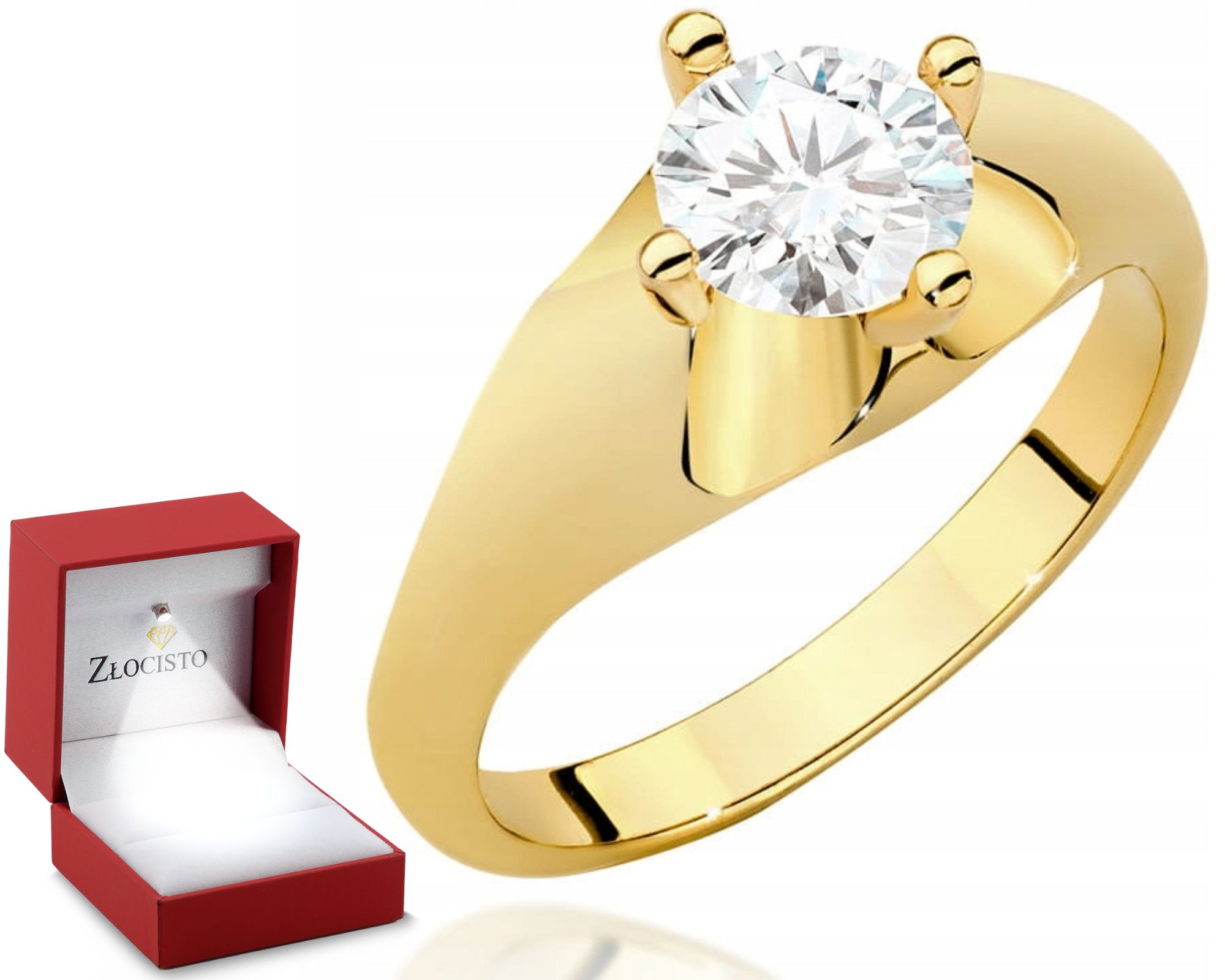 Zlatý Prstýnek S Diamantem 1,00 Ct 585