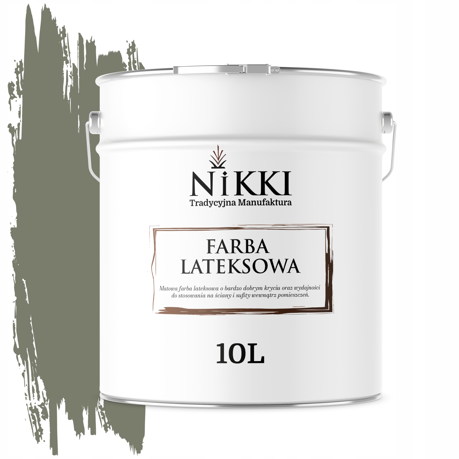 Barva Khaki Barva Tmavá H1720 10L Hluboká Matná Na Stěny
