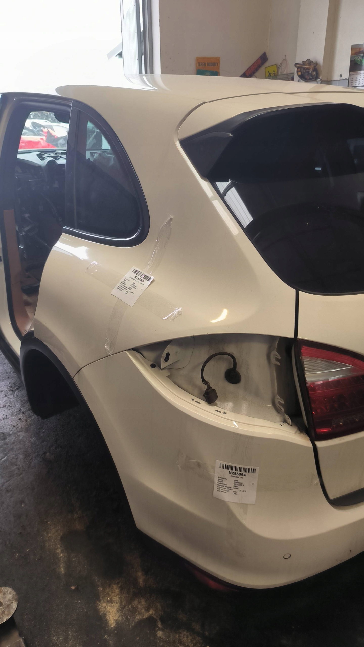 LONGHERONE parafango sinistra posteriore LR9A PORSCHE CAYENNE II