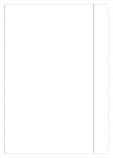 

Teczka z gumką A4 Interdruk tekturowa biała