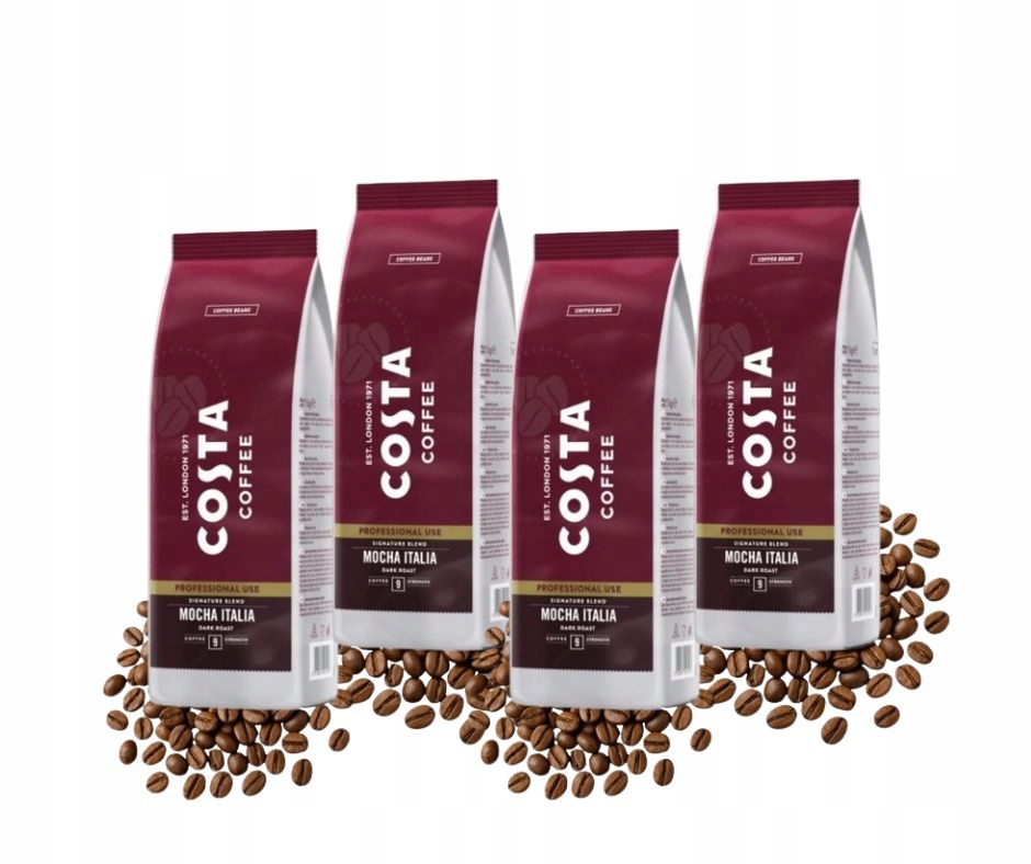Levně Káva zrnková Costa Pro sada Signature Dark sada 4x1 kg
