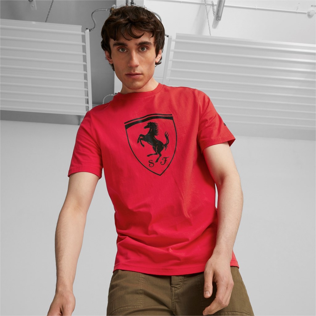 Pánské triko Puma Motorsport Ferrari Race tonal Big Shield Tee
