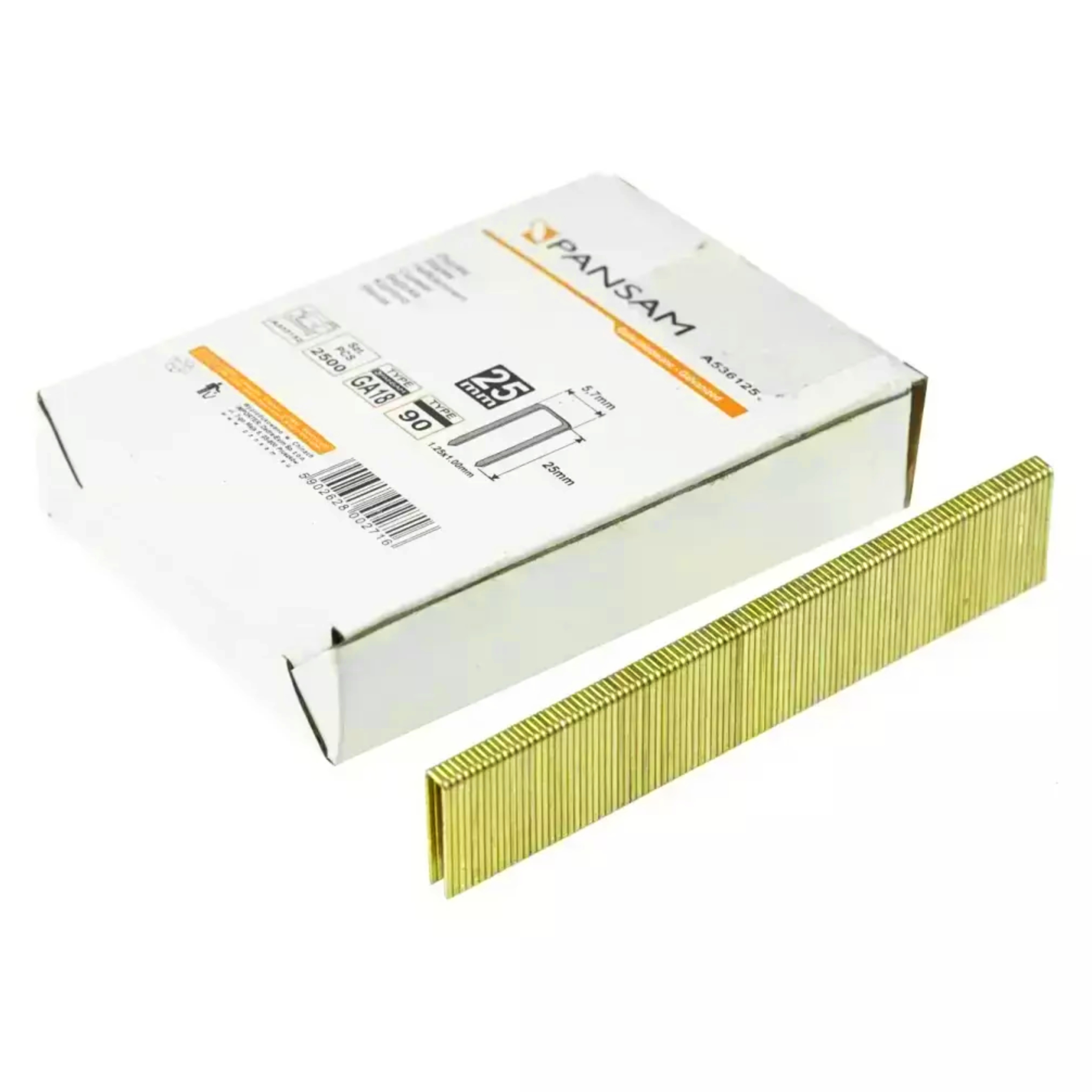 ZSZYWKI TYP 90, 25MM 2500 SZTUK DEDA536125 DEDRA EAN (GTIN) 5902628002716