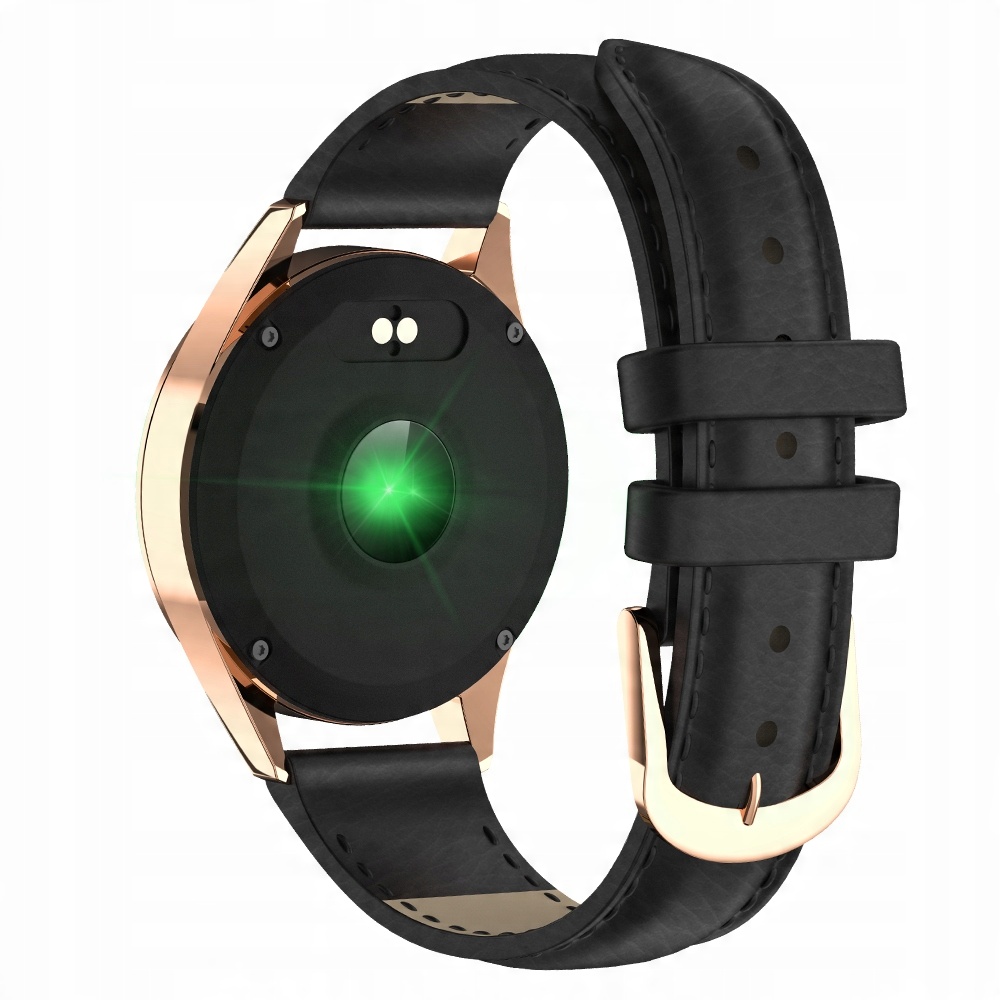 

Skórzany Pasek Czarny Do Smartwatch KW20 KW10
