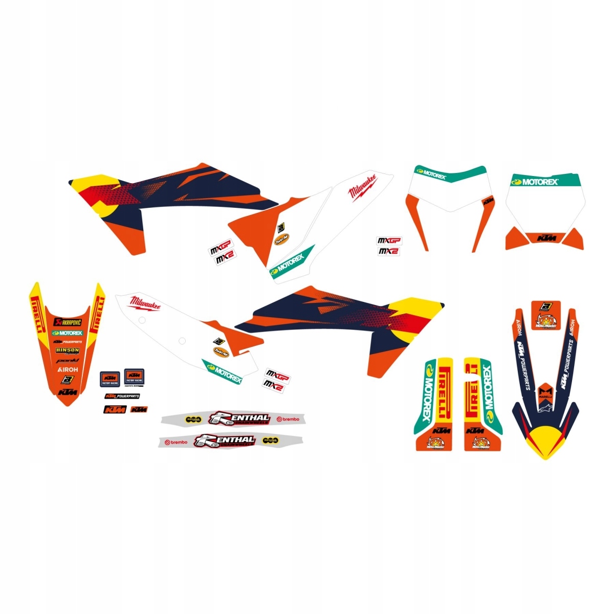 Sada Nálepiek Ktm Sx/sx-f 23-24, Exc/exc-f 24-25 Replika Ktm Factory
