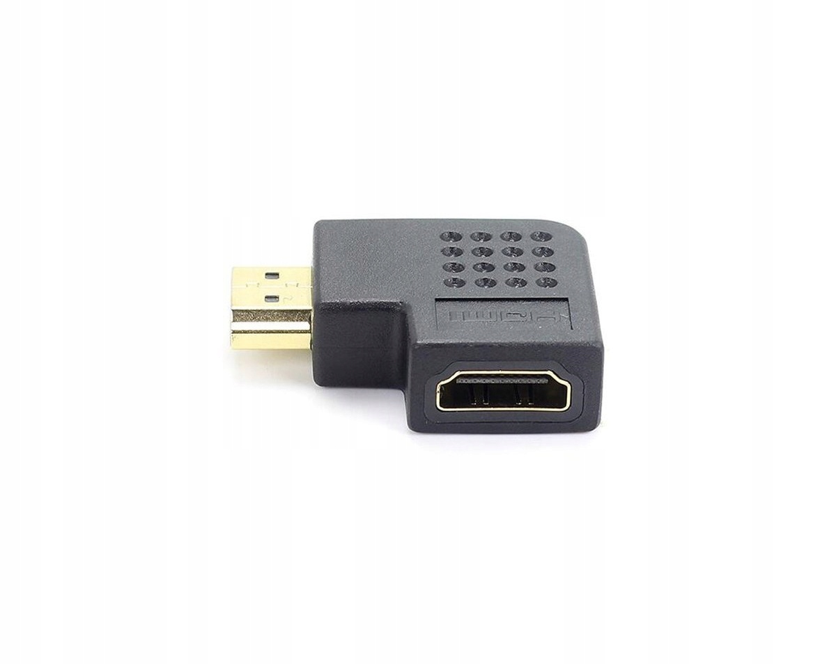 

Przejście Hdmi kątowe boczne 90 stopni złocone