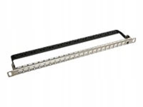 Solarix Univerzální modulární neosazený patch panel Solarix 24 portů 0,5U S